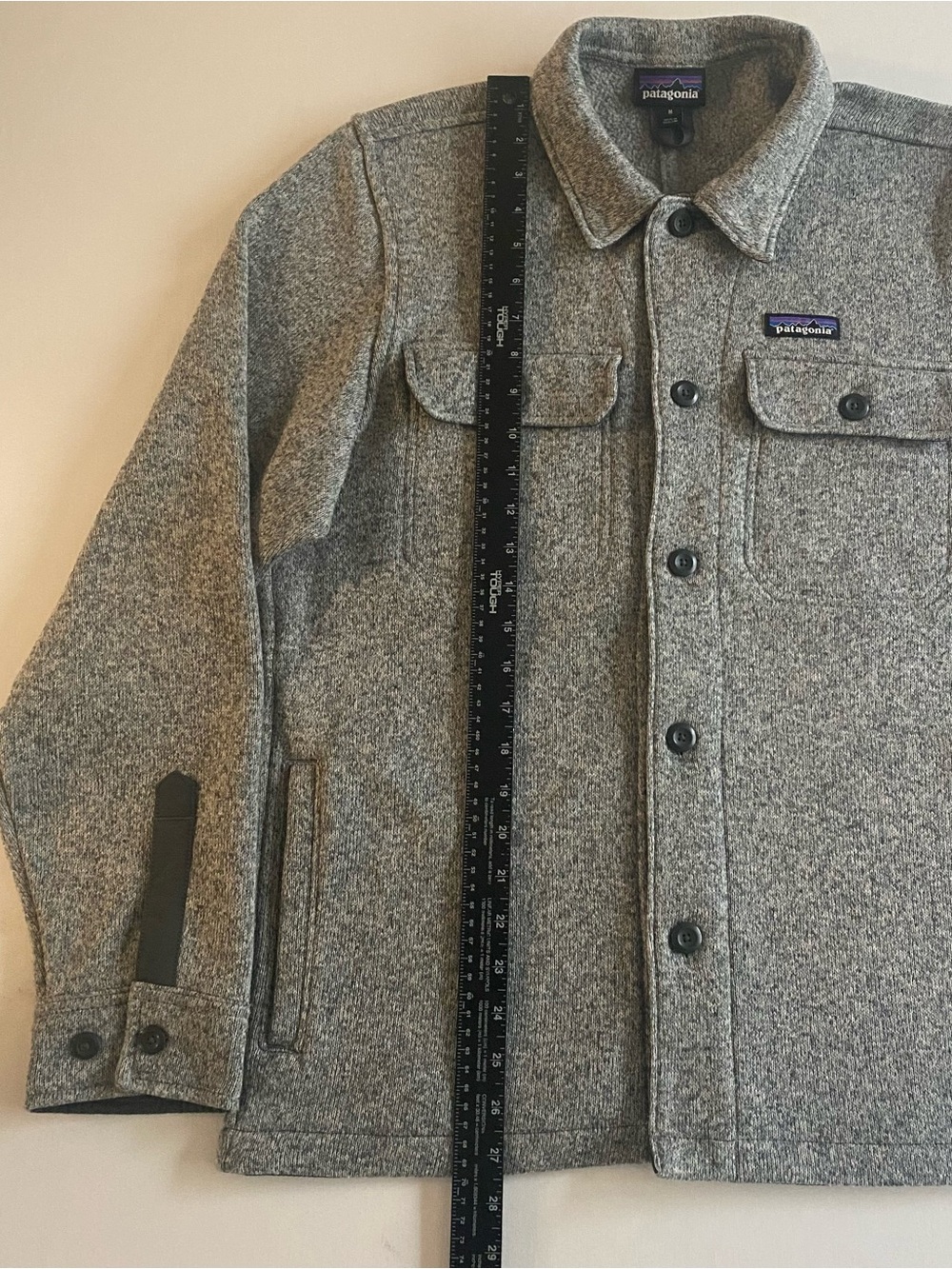 Patagonia Better Sweater Shirt Jacket Men Medium Heather Gray Button Up - Picture 10 of 12